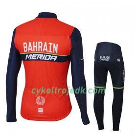 Cykeltøj Langærmet + Cykelbuks Lang Børn 2017 Bahrain-Merida N001